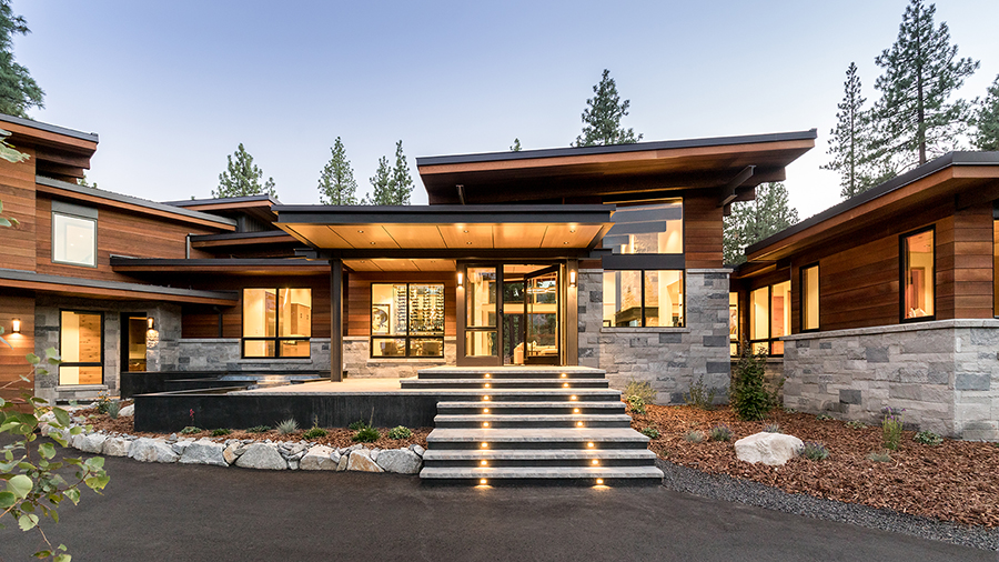 Contemporary Clear Creek Tahoe home by Greenwood Homes